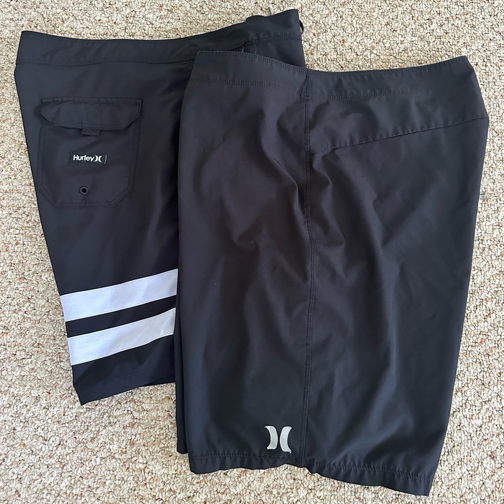 Bundle of 2 mens Hurley board shorts size 36